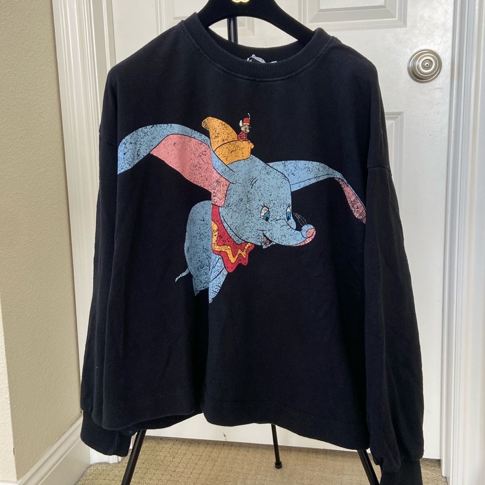 Zara Disney dumbo elephant sweatshirt size S